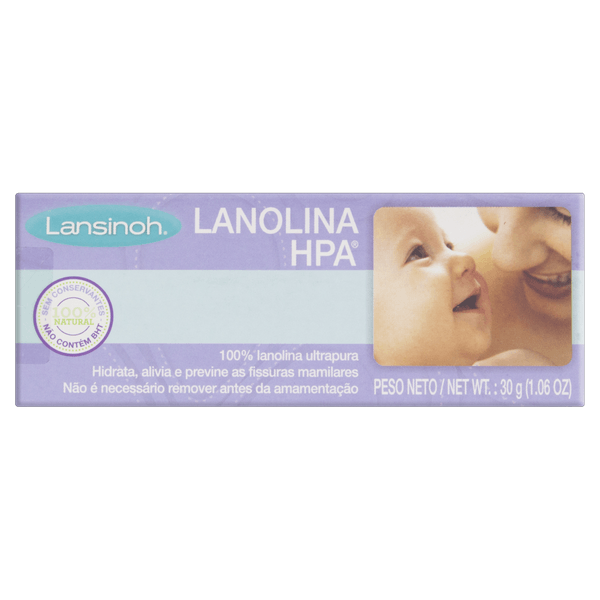 Pomada para Seios Lanolina HPA 30g Uci Farma - Hidrata e Previne Rachaduras Pomada para Seios Lansinoh Caixa 30g