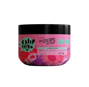 Máscara Capilar Meu Crespo Meu Tudo 300ml Oh My para Cabelos Crespos Máscara Meu Crespo, meu tudo! Oh My! - 300ml