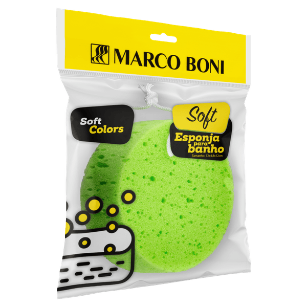 Esponja Banho Espuma Alta Densidade Cores Sortidas Marcoboni Esponja para Banho Marco Boni Soft Colors