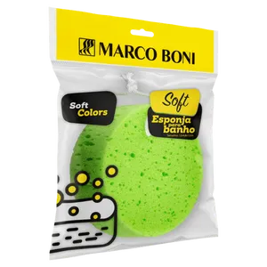 Esponja Banho Espuma Alta Densidade Cores Sortidas Marcoboni Esponja para Banho Marco Boni Soft Colors