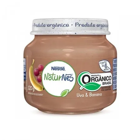 Papinha Nestlé Naturnes Orgânico Uva e Banana