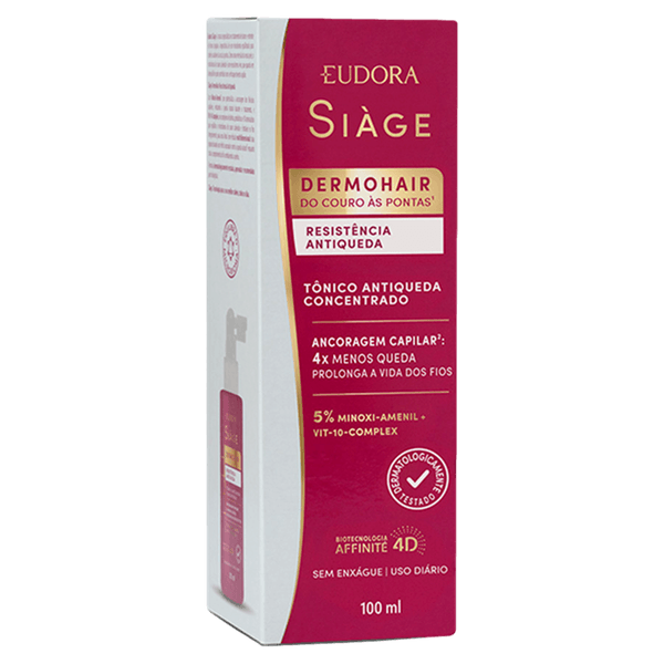 Tônico Capilar Concentrado Siàge Dermo Hair Resistência Antiqueda 100ml O Boticário TON CAP SIAGE ANTIQ PUMP 100ML