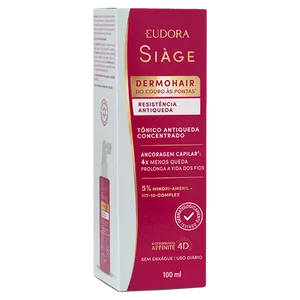 Tônico Capilar Concentrado Siàge Dermo Hair Resistência Antiqueda 100ml O Boticário TON CAP SIAGE ANTIQ PUMP 100ML