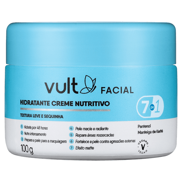 Hidratante Creme Nutritivo 7em 1 Vult Facial - 100g Hidratante Creme Nutritivo 7em 1 Vult Facial - 100g