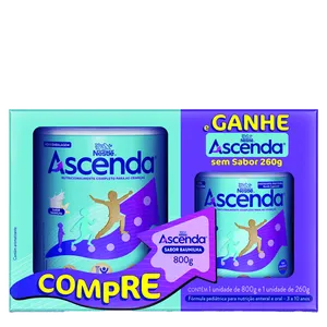 Kit Ascenda Baunilha 800g + Ascenda Sem sabor 260g
