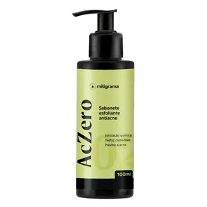 Sabonete Esfoliante Antiacne 100g - Linha AcZero Sem Sabor/Aroma 100g Branca/Transparente