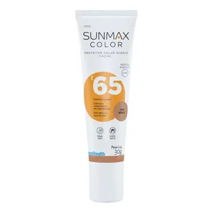Protetor Solar Facial Sunmax Toque Seco FPS 65 Color Médio 30g