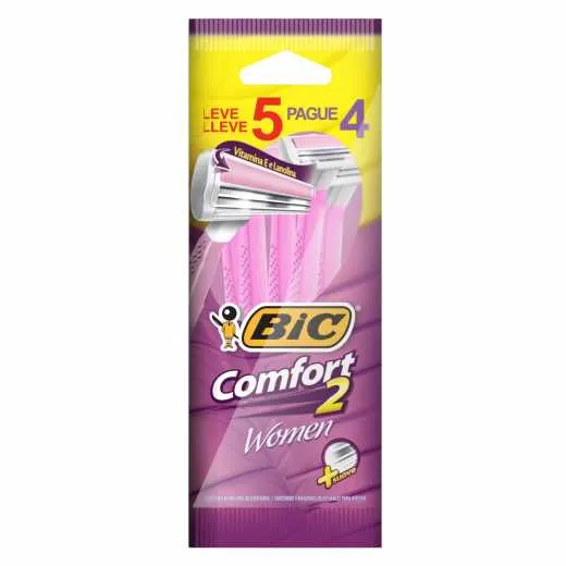 Aparelho De Depilar Bic comfort 2 Woman Leve 5 Pague 4 unidades