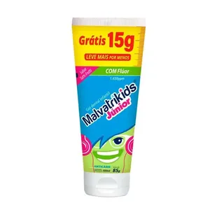 Pasta de Dente Gel Infantil Malvatrikids Júnior Tutti Frutti 85g