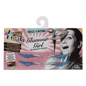 Delineador Adesivo Glamour Girl Brilhoso com Glitter 2 Pares That Girl Delineador Adesivo Glamour Girl That Girl