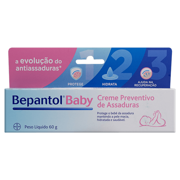 Creme para Assaduras 60g Bepantol Baby Bepantol Baby Creme de Assaduras – 60g