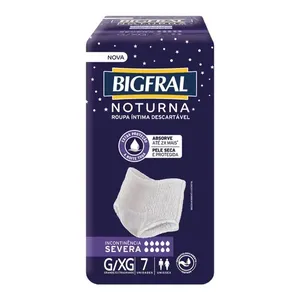 Roupa Íntima Bigfral Noturna G/XG 7 Unidades