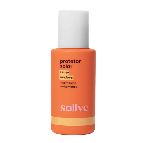 Protetor Solar Facial Sallve FPS 60 Carnosina e Vitamina E 40g