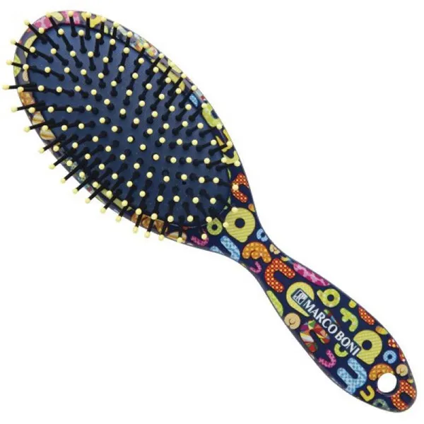 Escova de Cabelo Oval Almofada Teen 7912 Sortida Nylon Pequena Marcoboni Escova Marco Boni Oval Almofada Teen 7912 - Marco Boni