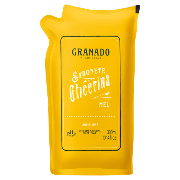 Sabonete Líquido Refil 300ml Mel Glicerina Granado SAB LIQ GRANADO MEL REFIL 300ML