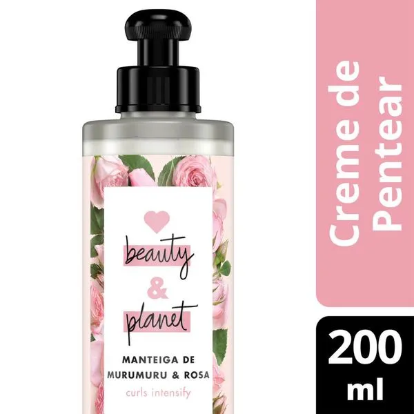 Creme de Pentear Love Beauty & Planet Cachos e Crespos Lindos Vegano 200ml