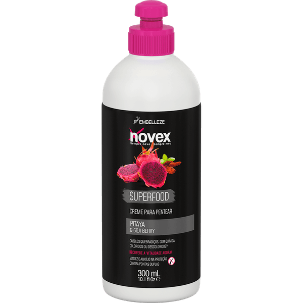 Creme para Pentear Superfood Pitaya e Gojiberry 300ml Novex Creme para Pentear Novex Superfood Pitaya e Gojiberry 300ML