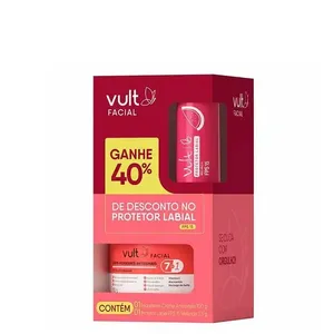 Vult Promopack Creme Facial Antissinais 100g + Protetor Labial Melancia Fps 15 3,5g