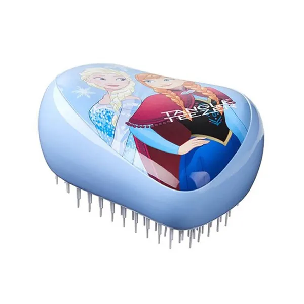 Escova Desembaraçante Compacta Frozen Azul Claro Estampa Elsa e Anna Tangle Teezer Escova Tangle Teezer Frozen - Tangle Teezer