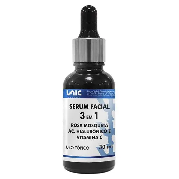 Sérum Facial Rosa Mosqueta 3 em 1