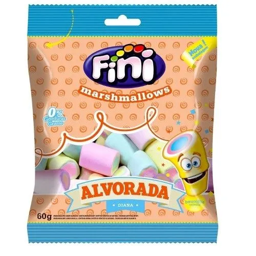Bala Marshmallow Alvorada 80g Multicolorido Fini Bala Fini Marshmallow Alvorada 80G
