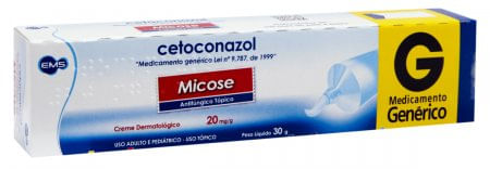 Cetoconazol 20mg/g Genérico EMS Creme 30g