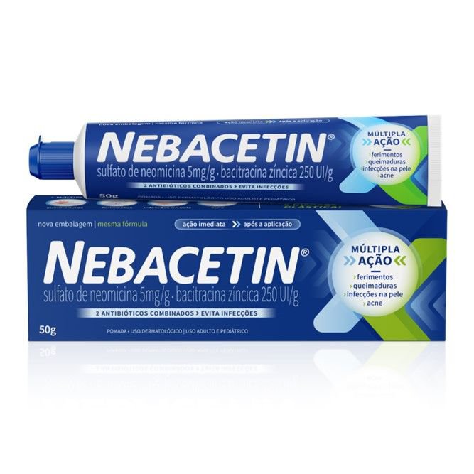 Pomada Antibiótica Nebacetin Takeda 50g