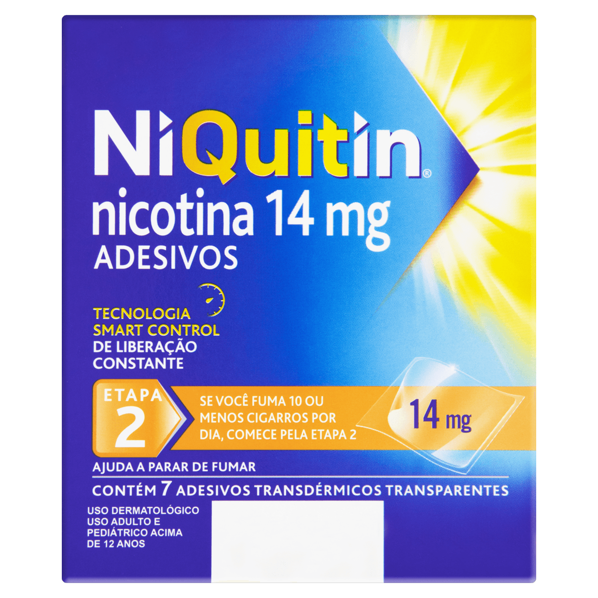 Niquitin 2 Etapa Adesivos 14mg 7un