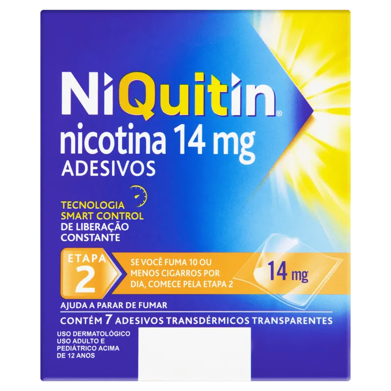 Niquitin 2 Etapa Adesivos 14mg 7un