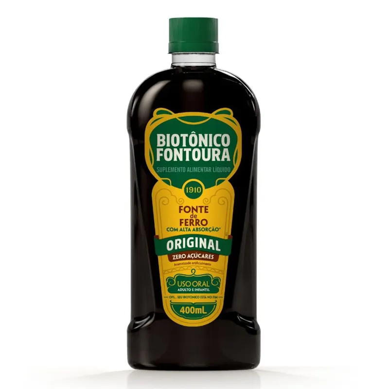 Biotonico Fontoura Sabor Natural Original - 400ml
