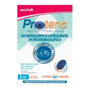 Colágeno Protena 40mg + Ômega 3 + Vitamina D 60 Cápsulas