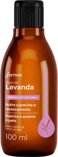 Óleo Corporal Farmax 100ml Lavanda