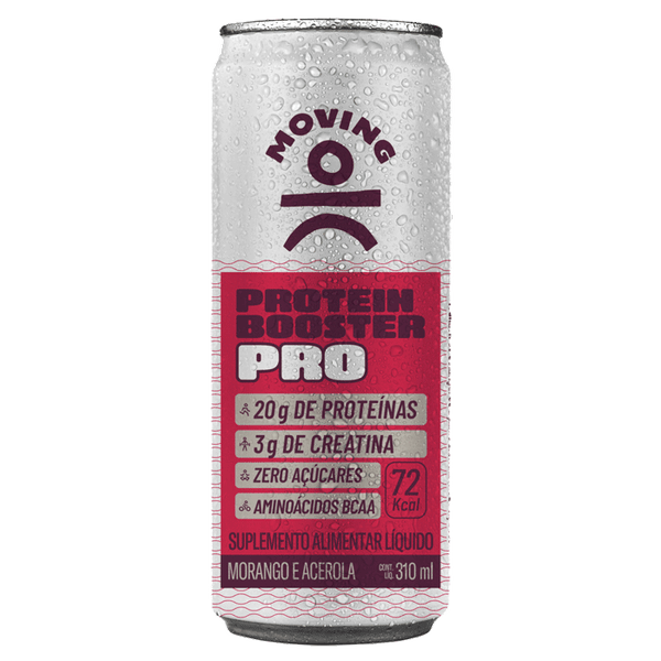 Bebida Proteica Moving Protein Booster Pro Morango e Acerola 310ml