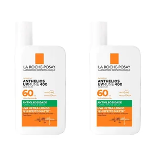 Kit com 2 Unidades de Protetor Solar Facial Antioxidante FPS 60 La Roche-Posay Anthelios 40ml