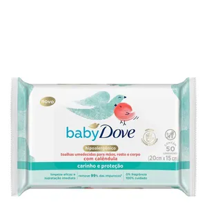 Lenço Umedecido Dove Baby Hidratação Sensível 50 Unidades