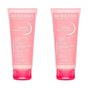 Kit com 2 Unidades de Sensibio Moussant Bioderma Gel De Limpeza 100ml