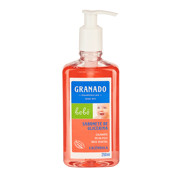 Sabonete Líquido Infantil De Glicerina Granado Bebê Calêndula 250ml