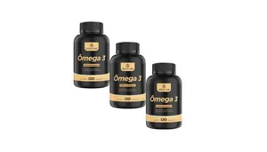 Kit C/3 Ômega 3 C/120 Cápsulas - Gold Lab