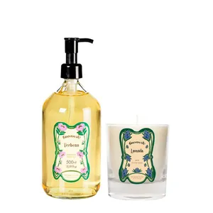 Kit Granado Vintage Verbena Sabonete Líquido Corporal 500ml + Vela Lavanda 250g Kit