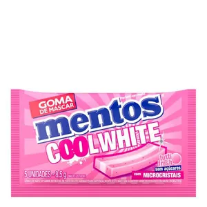 Chiclete Mentos Tutti Frutti Fresh Cool White 5 Unidades