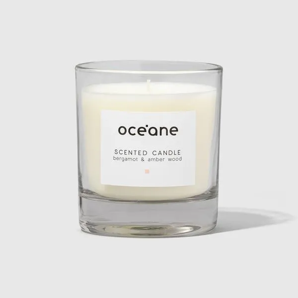 Vela Aromatizada de Bergamota e âmbar - Scented Candle 180g Océane Vela Aromatizada de Bergamota e âmbar - Scented Candle 180g