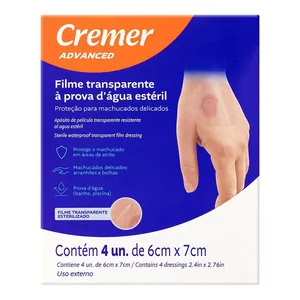 Curativo Filme à Prova D'agua Cremer Advanced Transparente 4 Unidades