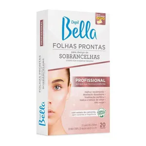 Folhas Prontas Depil Bella Design de Sobrancelhas 20 Folhas