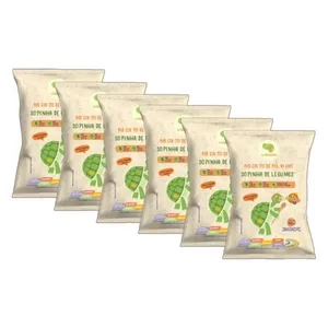 Kit 6X: Biscoito de Polvilho Sopinha de Legumes Vegano Crilancha 40g