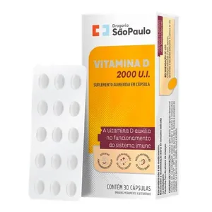 Vitamina D3 2000UI Drogaria São Paulo 30 Cápsulas