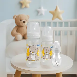 Kit 3 Mamadeiras bebe Premium 240 ML 140ML 60ML Bico Silicone Petita