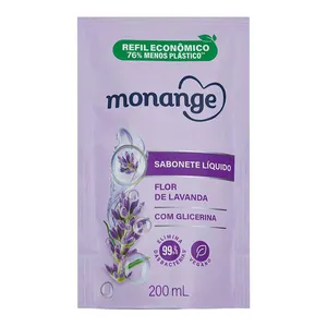 Sabonete Líquido Monange Flor De Lavanda 200ml Refil