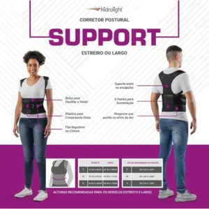 Corretor Postural Support - Hidrolight Largo M