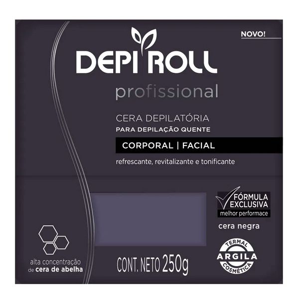 Cera Depilatória Negra Depi Roll 250g
