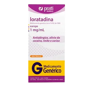 Antialérgico Loratadina 1mg/ml Genérico Prati-Donaduzzi 100ml Xarope